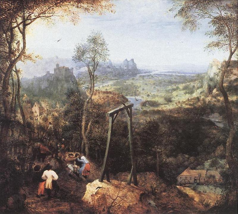 BRUEGHEL, Jan the Elder Magpie on the Gallow fd Norge oil painting art